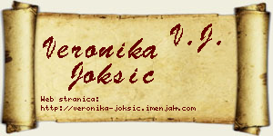 Veronika Joksić vizit kartica